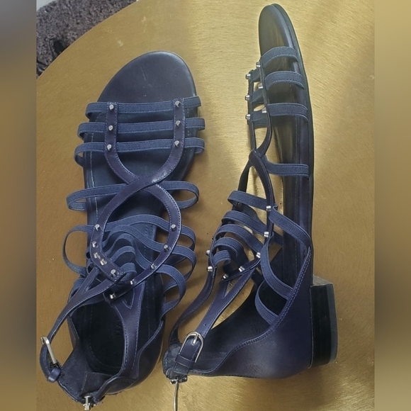 🌴Marc Fisher Women's Leather Open Toe Strappy Sandals Size 11M - Picture 10 of 11